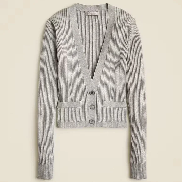 NWT J. Crew V-Neck Cardigan - Picture 1 of 9
